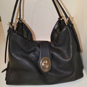 Coach Madison Carlyle Black Leather Bag
